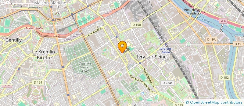 localisation de l'entreprise PARTICULIERS ASSOCIES  IVRY-SUR-SEINE