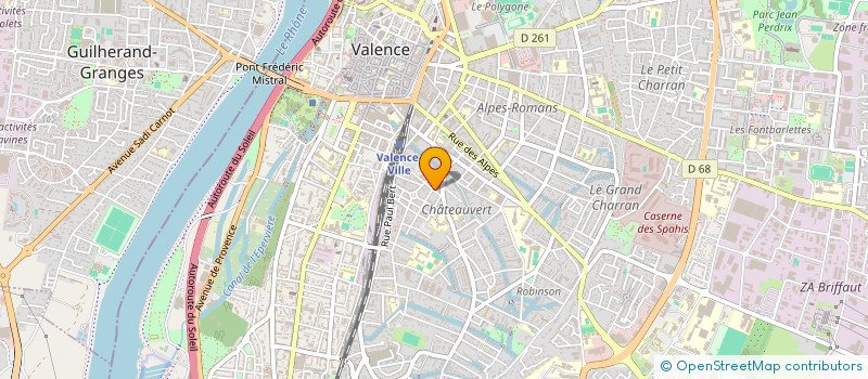 localisation de l'entreprise PARTICULIERS SERVICES à VALENCE