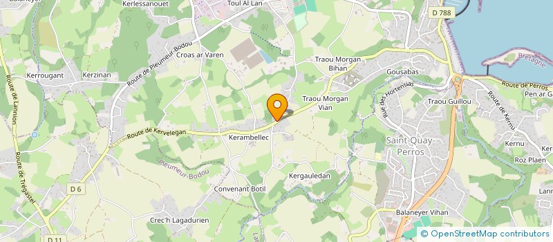 localisation de l'entreprise PARTICULIERS SERVICES à LOUANNEC