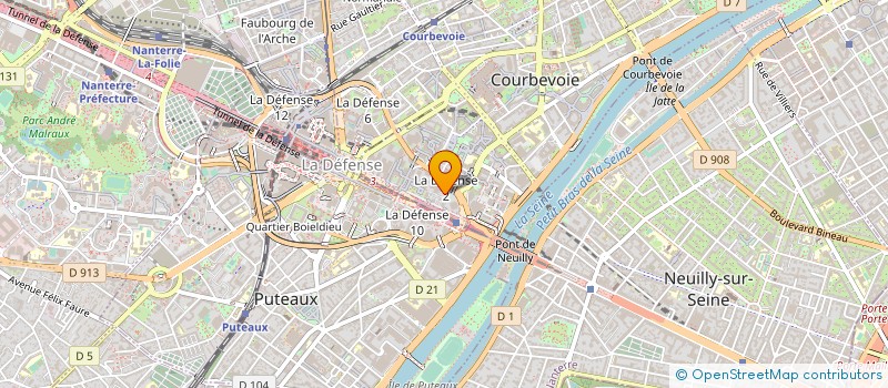 localisation de l'entreprise PARTIDIS à COURBEVOIE