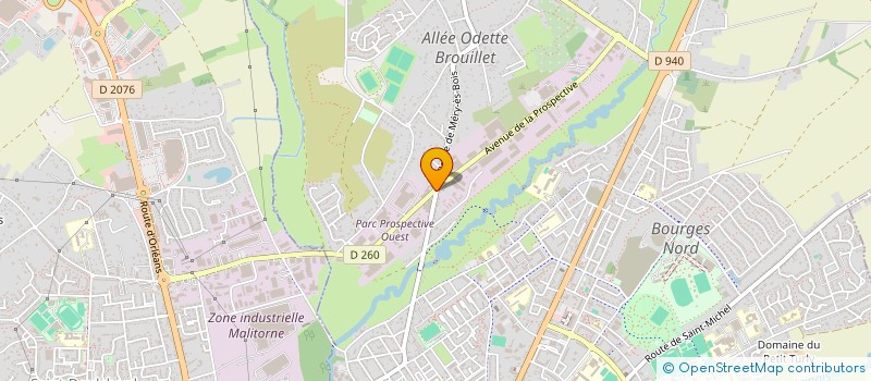 localisation de l'entreprise PARTIE CYCLE  BOURGES