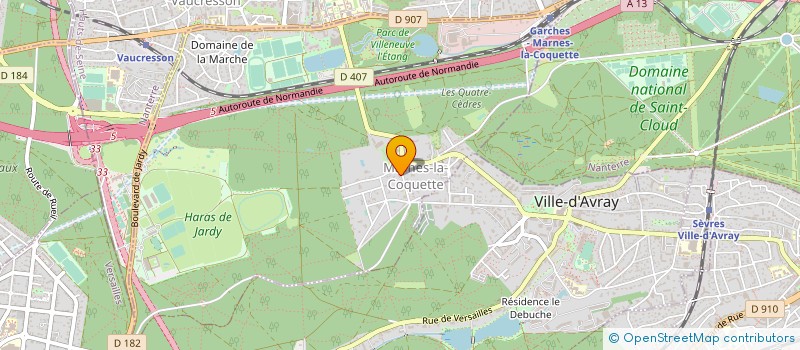 localisation de l'entreprise PARTINTER  MARNES-LA-COQUETTE