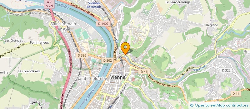 localisation de l'entreprise PARTIR AU CANADA à VIENNE