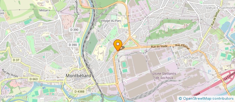 localisation de l'entreprise PARTIR OFFRIR à MONTBELIARD