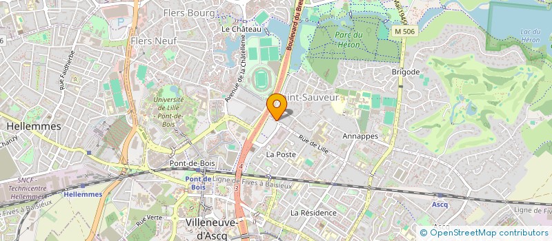 localisation de l'entreprise PARTISANE à VILLENEUVE-D'ASCQ