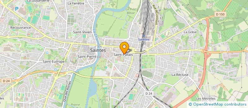 localisation de l'entreprise PARTITHEQUE  SAINTES