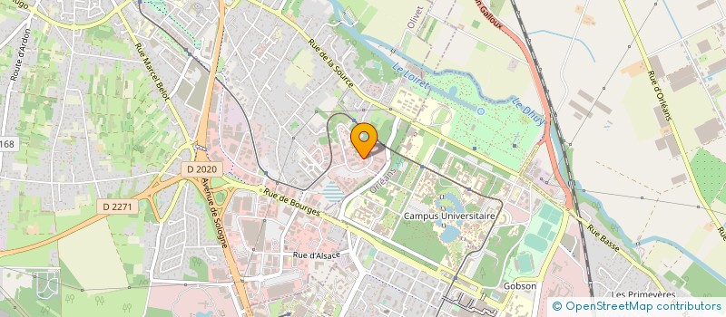 localisation de l'entreprise PARTNAIRE 9  OLIVET