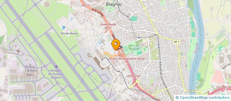 localisation de l'entreprise PARTNER à BLAGNAC