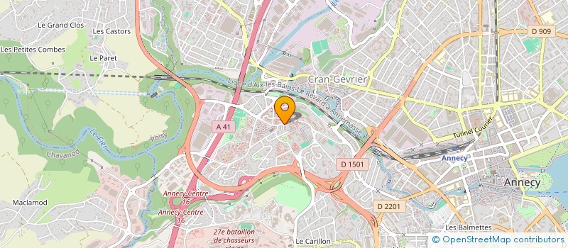 localisation de l'entreprise PARTNER AID INTERNATIONAL à ANNECY