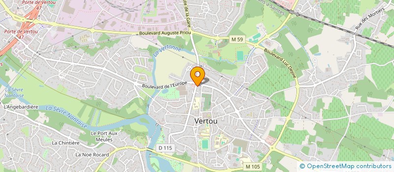 localisation de l'entreprise PARTNER AUTOMATION à VERTOU