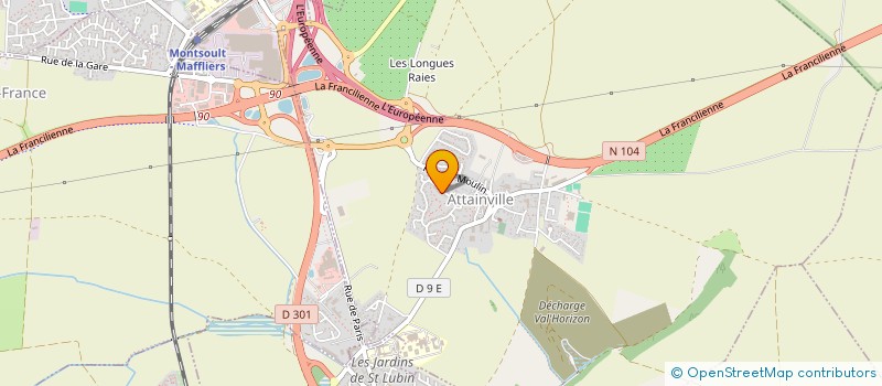 localisation de l'entreprise PARTNER COUVERTURE  ATTAINVILLE