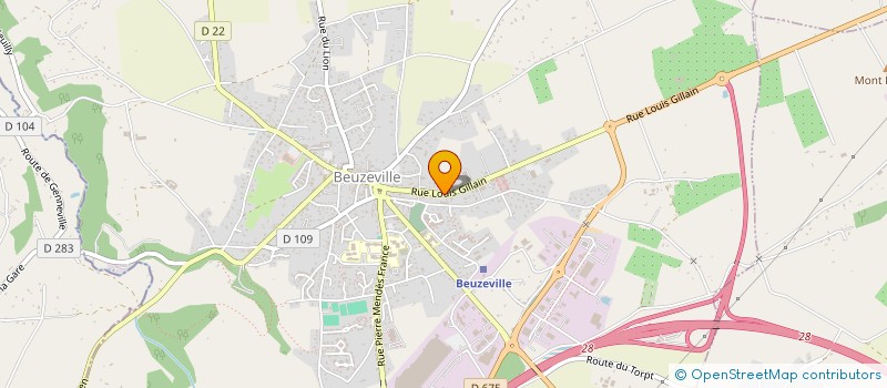 localisation de l'entreprise PARTNER INFORMATIQUE à BEUZEVILLE