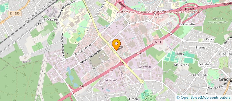 localisation de l'entreprise PARTNER INT à PESSAC
