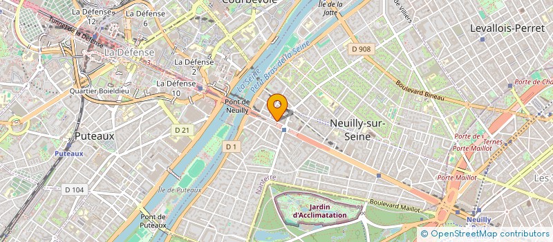 localisation de l'entreprise PARTNER INTERIM SUD à NEUILLY-SUR-SEINE