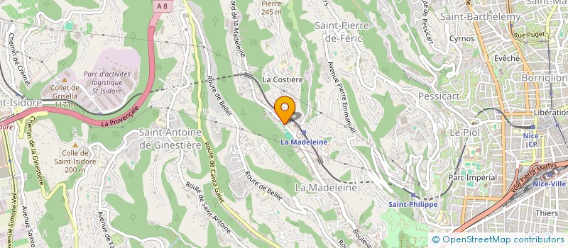 localisation de l'entreprise PARTNER INVESTISSEMENT COMMUNICATION à NICE