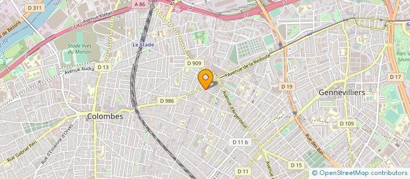 localisation de l'entreprise PARTNER'S à BOIS-COLOMBES