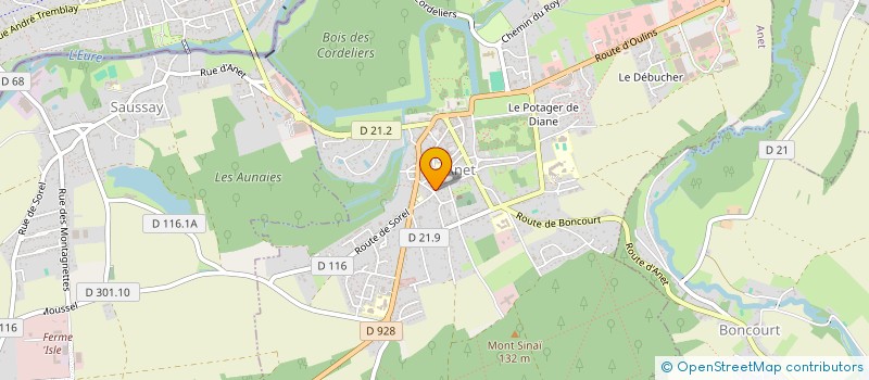 localisation de l'entreprise PARTNER'S à ANET