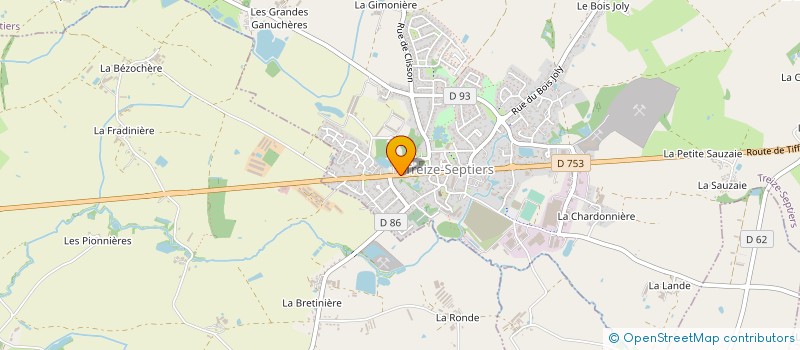 localisation de l'entreprise PARTNER'S AGENCEMENT  TREIZE-SEPTIERS