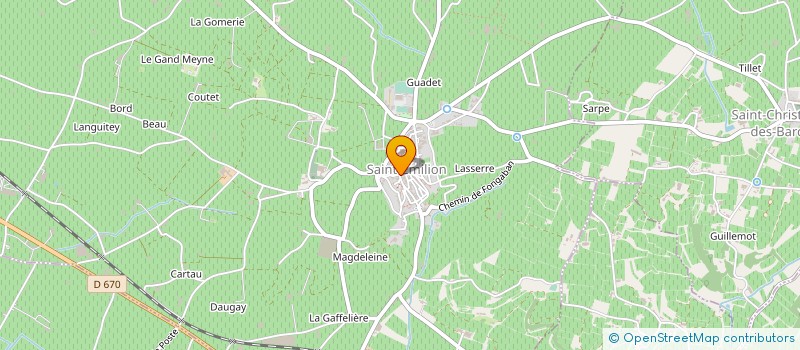 localisation de l'entreprise PARTNER VINS à SAINT-EMILION