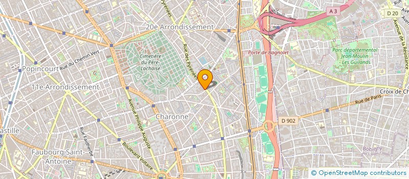 localisation de l'entreprise PARTNER VOYAGES à MONTREUIL
