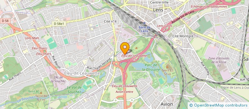 localisation de l'entreprise PARTNERS à LENS