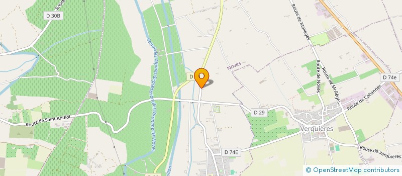 localisation de l'entreprise PARTNERS.COM  NOVES