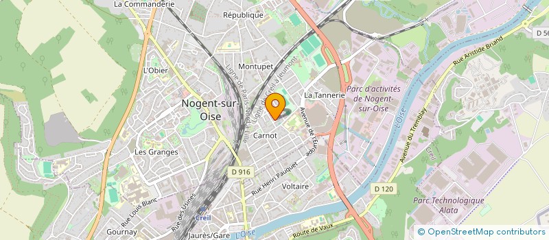 localisation de l'entreprise PARTNERS IB PHARMACEUTICALS à NOGENT-SUR-OISE