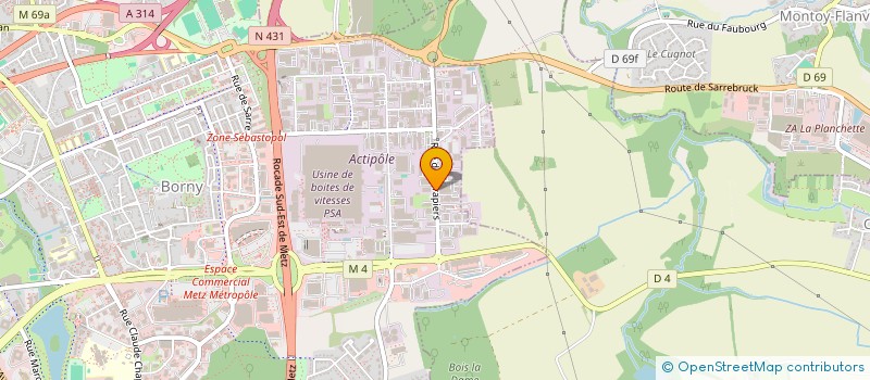 localisation de l'entreprise PARTNERS INVEST  METZ