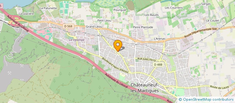 localisation de l'entreprise PARTNERS INVEST  CHATEAUNEUF-LES-MARTIGUES