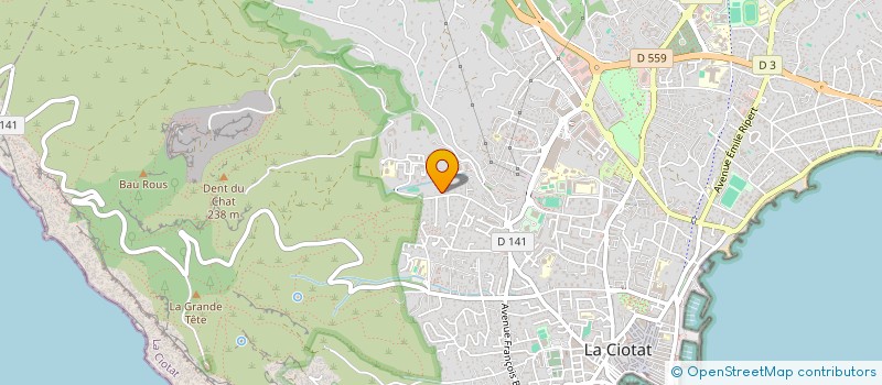 localisation de l'entreprise PARTNERWORK  LA CIOTAT