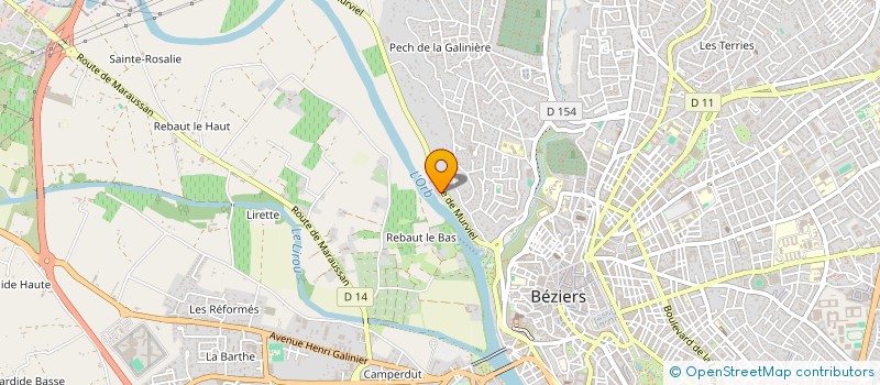 localisation de l'entreprise PARTOUCHE GUIDEON PARTOUCHE VERONIQUE à BEZIERS