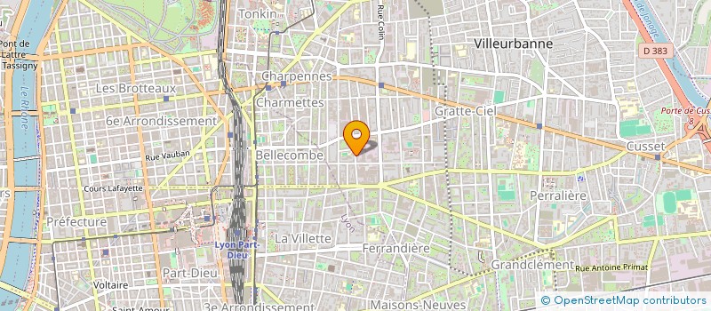 localisation de l'entreprise PARTOUCHE PRODUCTION SOLAR  VILLEURBANNE