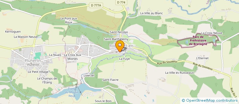 localisation de l'entreprise PARTOUT L'ETANG  ROCHEFORT-EN-TERRE