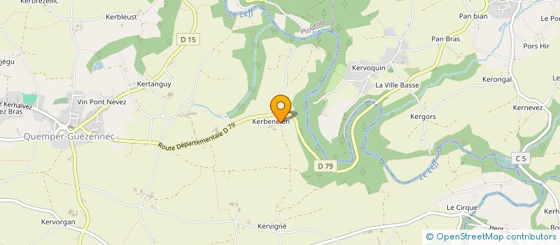 localisation de l'entreprise PARTOUT TA ZIK  PONTRIEUX