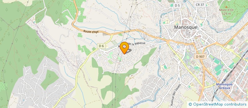 localisation de l'entreprise PARTOUTENNIS à MANOSQUE
