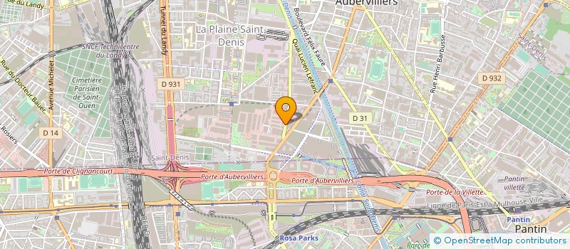 localisation de l'entreprise PARTSE à AUBERVILLIERS