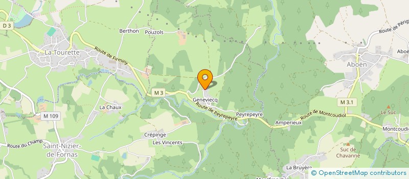 localisation de l'entreprise PARTUR ET ASSOCIES  SAINT-NIZIER-DE-FORNAS