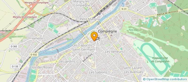 localisation de l'entreprise PARTY TIME à COMPIEGNE