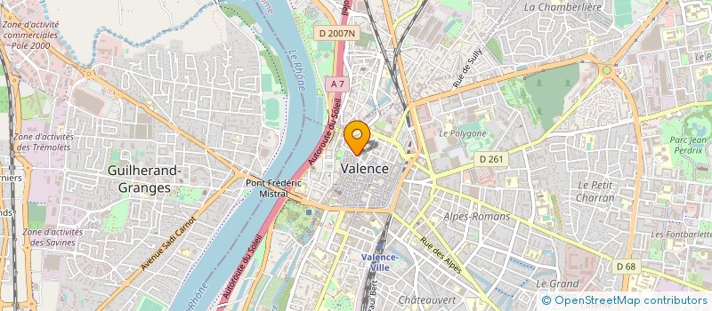 localisation de l'entreprise PARTYART à VALENCE