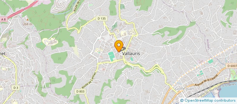 localisation de l'entreprise PARUIT à VALLAURIS