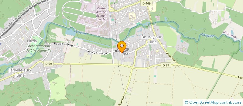 localisation de l'entreprise PARULINE à BOURAY-SUR-JUINE