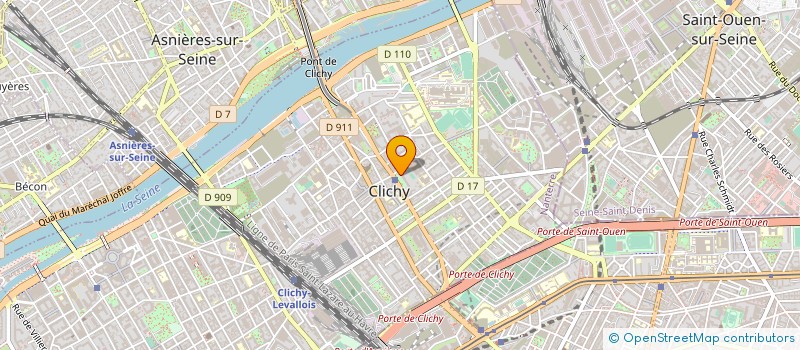 localisation de l'entreprise PARUS à CLICHY