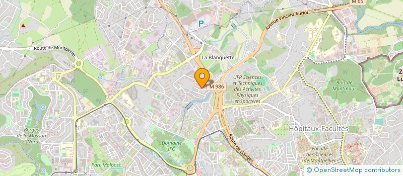 localisation de l'entreprise PARVIFLORA à MONTPELLIER