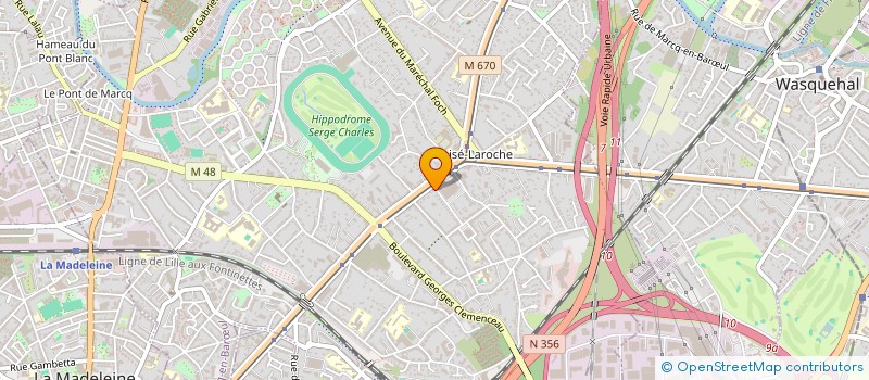 localisation de l'entreprise PARVINE à MARCQ-EN-BARŒUL