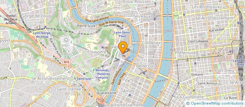 localisation de l'entreprise PARVIS DE LA CATHEDRALE  LYON