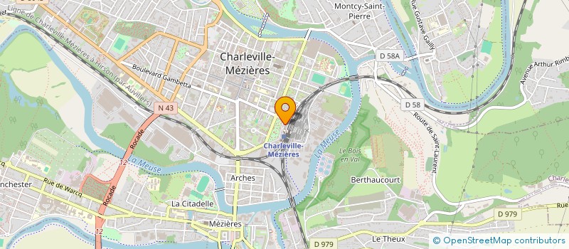 localisation de l'entreprise PARVIS DE LA GARE à CHARLEVILLE-MEZIERES