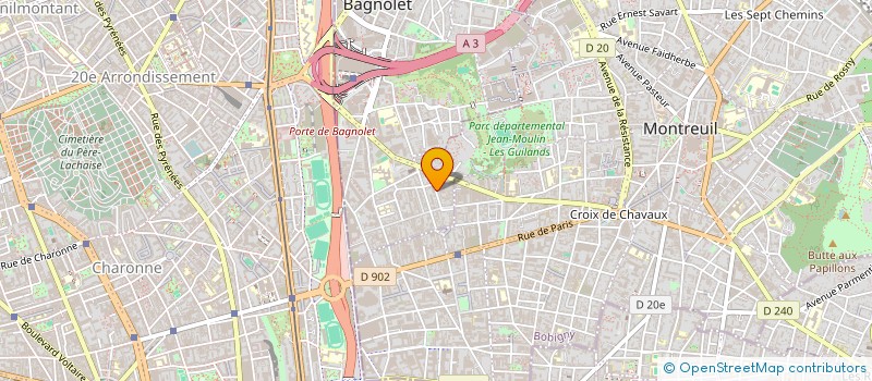 localisation de l'entreprise PARVIS TRANSLATIONS à BAGNOLET