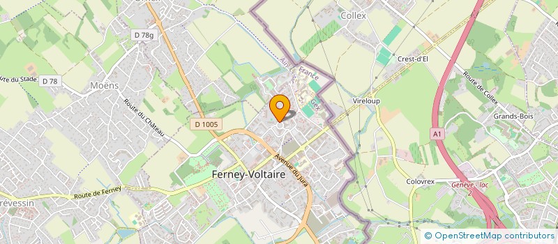 localisation de l'entreprise PARVOSGES à FERNEY-VOLTAIRE