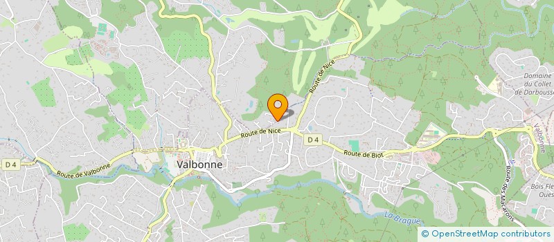 localisation de l'entreprise 'PARWAN'  VALBONNE