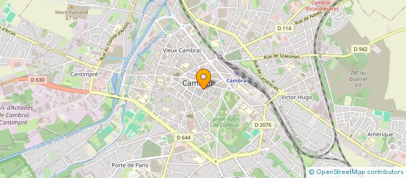 localisation de l'entreprise PARWAZ à CAMBRAI